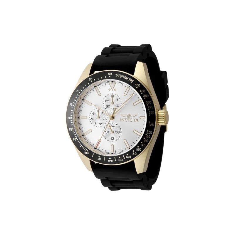 Invicta Men's 48857 Aviator Quartz VH67 Silver Dial Watch