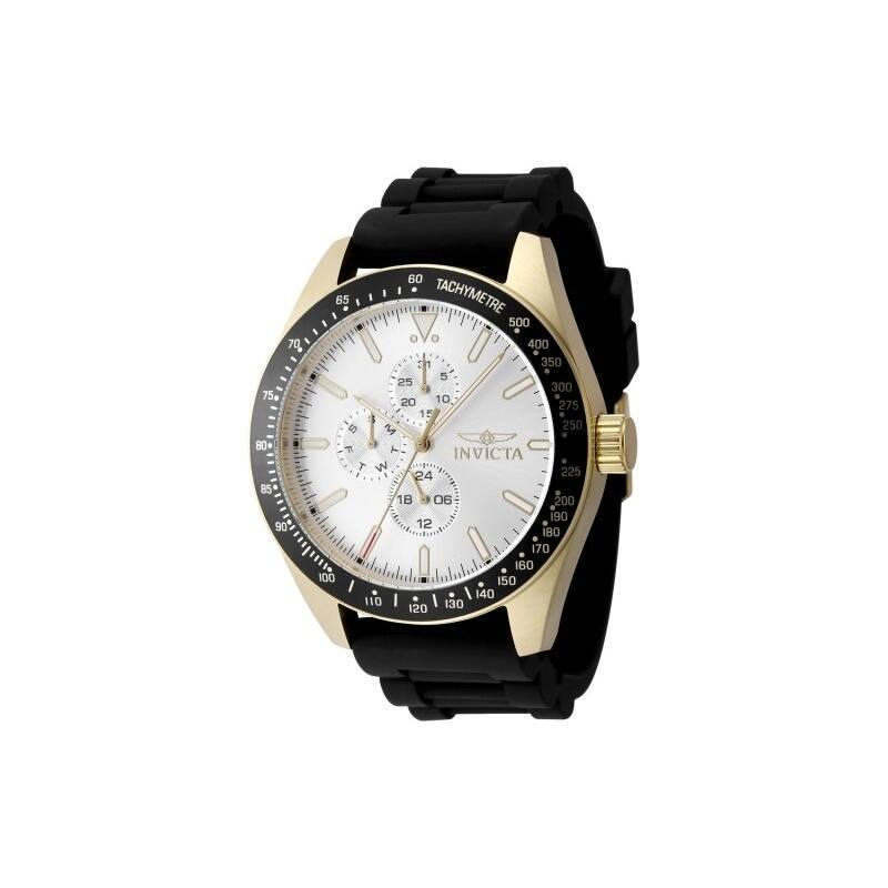 Invicta Men's 48857 Aviator Quartz VH67 Silver Dial Watch