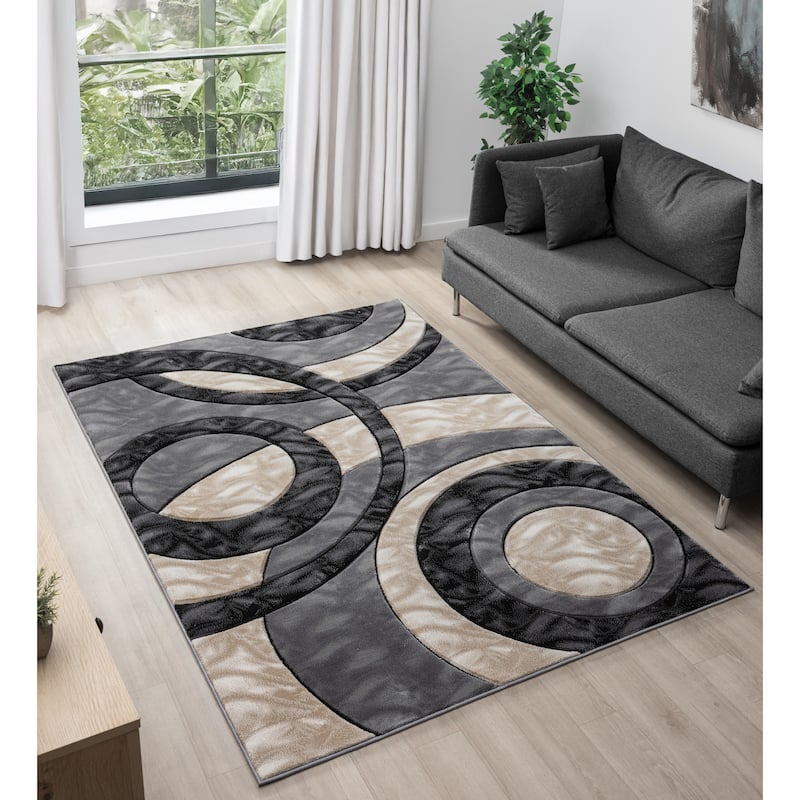 Orelsi Collection Abstract Area Rug