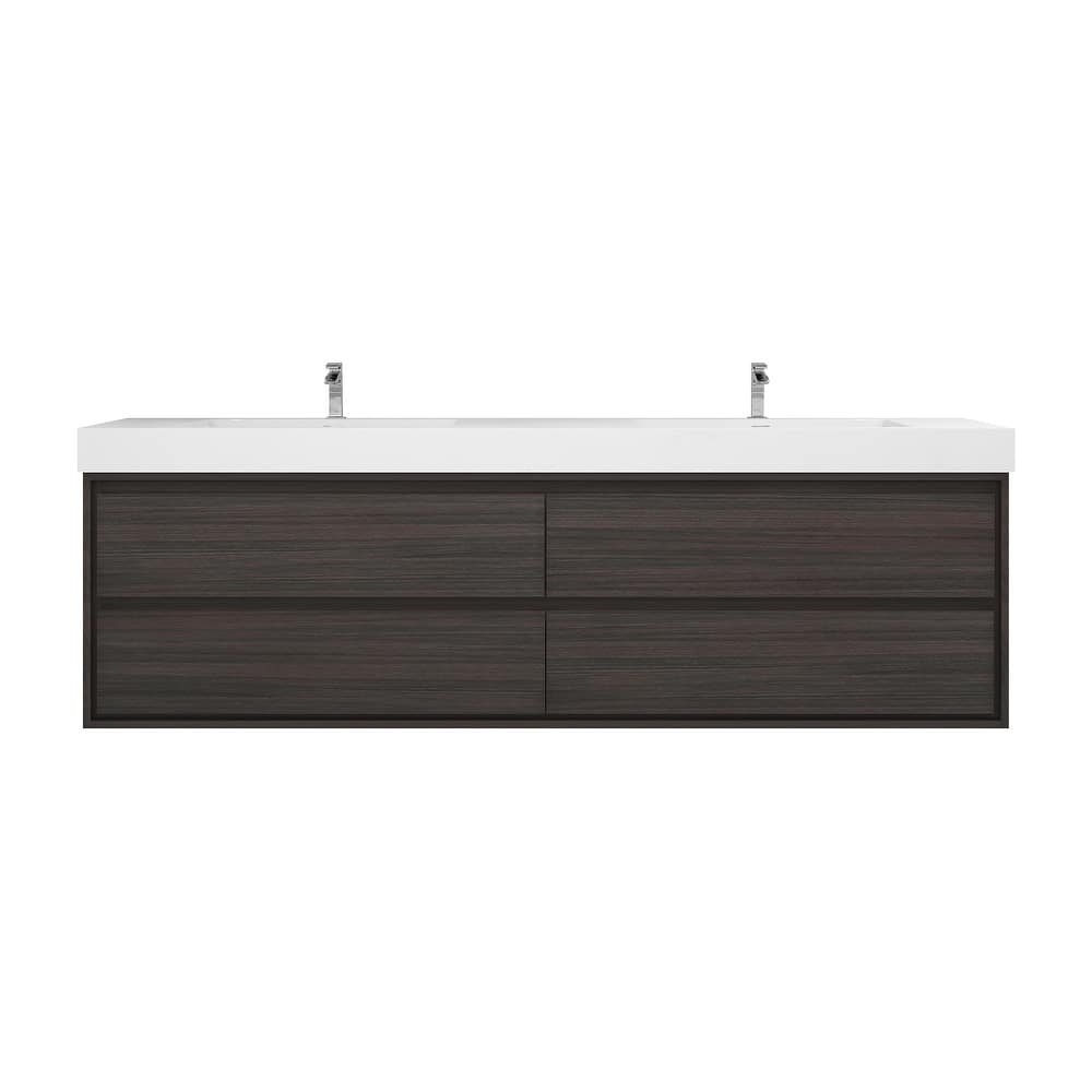 Morava 84" Floating Vanity with Double Sink - 84