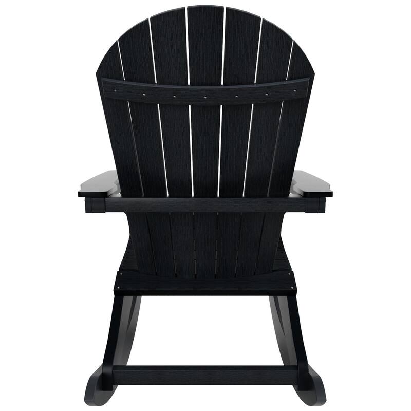 Vineyard HIPS Outdoor Eco-Friendly All Weather Seashell Rocking Adirondack Chairs (Set of 2)