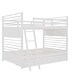 preview thumbnail 7 of 7, Modern Stairway Full Over Full Size Loft Bed Bunk Bed with 2-Drawers and Convertible Ladder and Slide