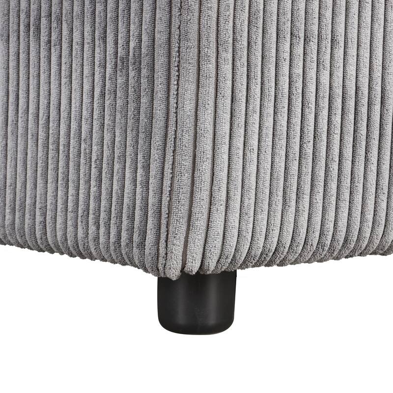 96.1" Polyester Sleeper Sectional Sofa with Storage Bags, Cup Holders and Fold-Out Twin Bed