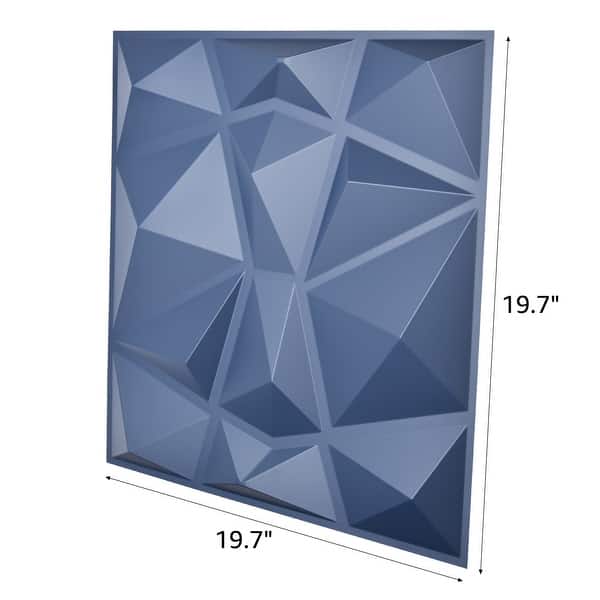 Shop Art3d 3d Wall Panels Pvc Diamond Design 32 Sq Ft