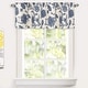 preview thumbnail 12 of 12, DriftAway Freda Jacobean Floral Window Curtain Valance Rod Pocket 2 Layers - 52" width x 14 " length