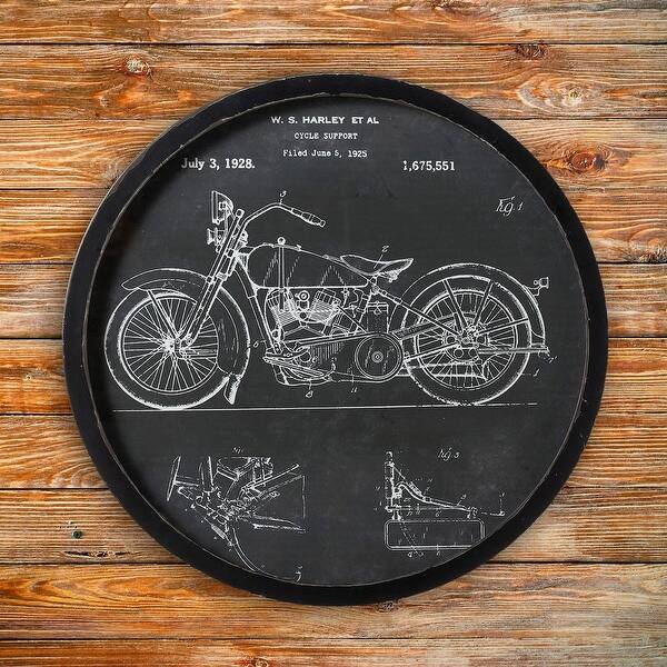 Shop Ganz Harley Davidson R Framed Motorcycle Patent Art