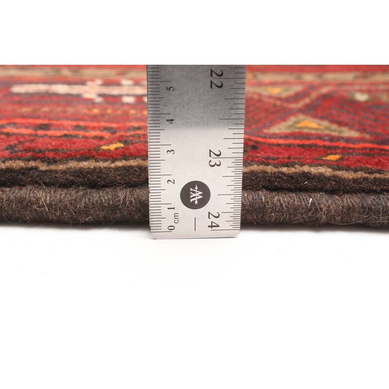 ECARPETGALLERY Hand-knotted Andelz Red Wool Rug - 4'2 x 6'6