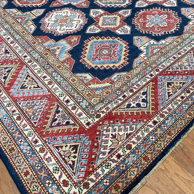 HERAT ORIENTAL Handmade Super Kazak Wool Rug - 8'3" x 10'1"