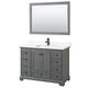 Option Dark Gray / White Quartz Top / Matte Black