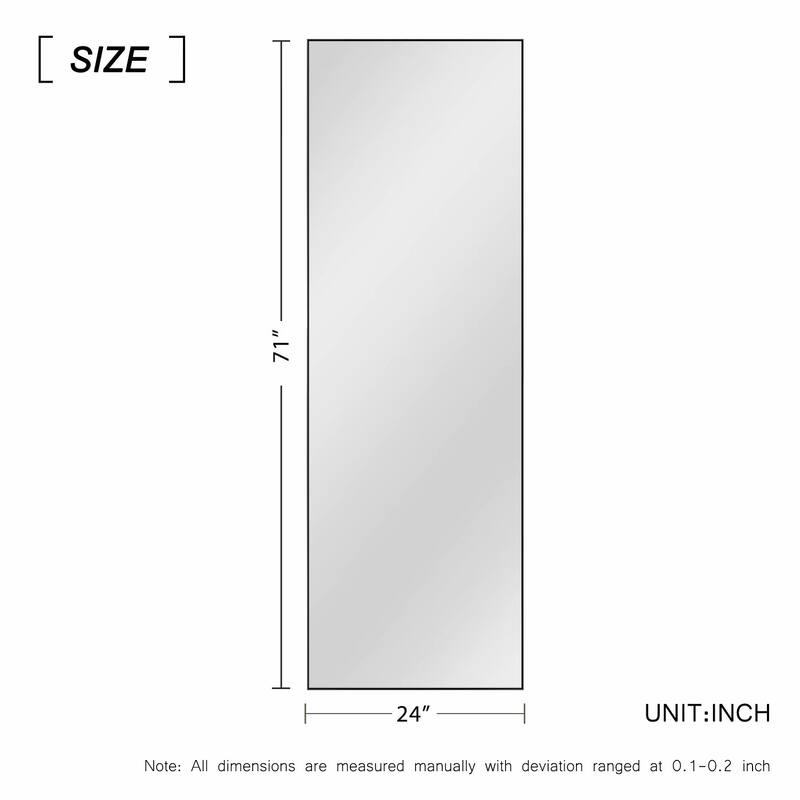 Huge Modern Framed Full Length Floor Mirror