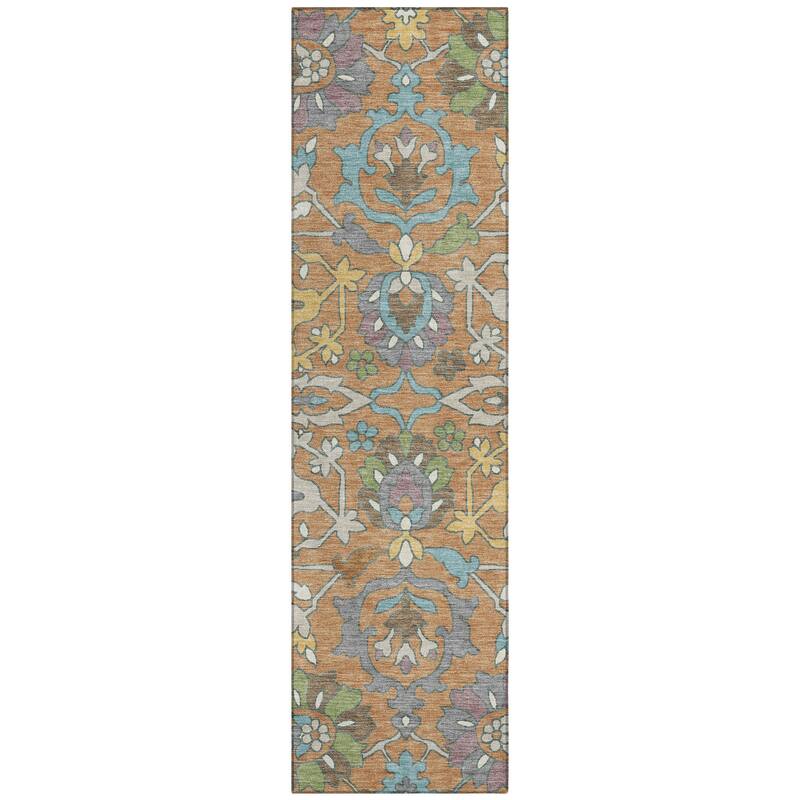 Machine Washable Indoor/ Outdoor Traditional Blanca Chantille Rug