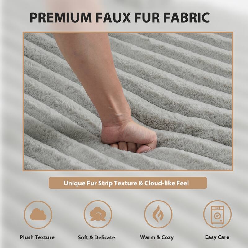 42"W Upholstered Chaise Lounge Sofa Bed with Pillow and Cup Holder