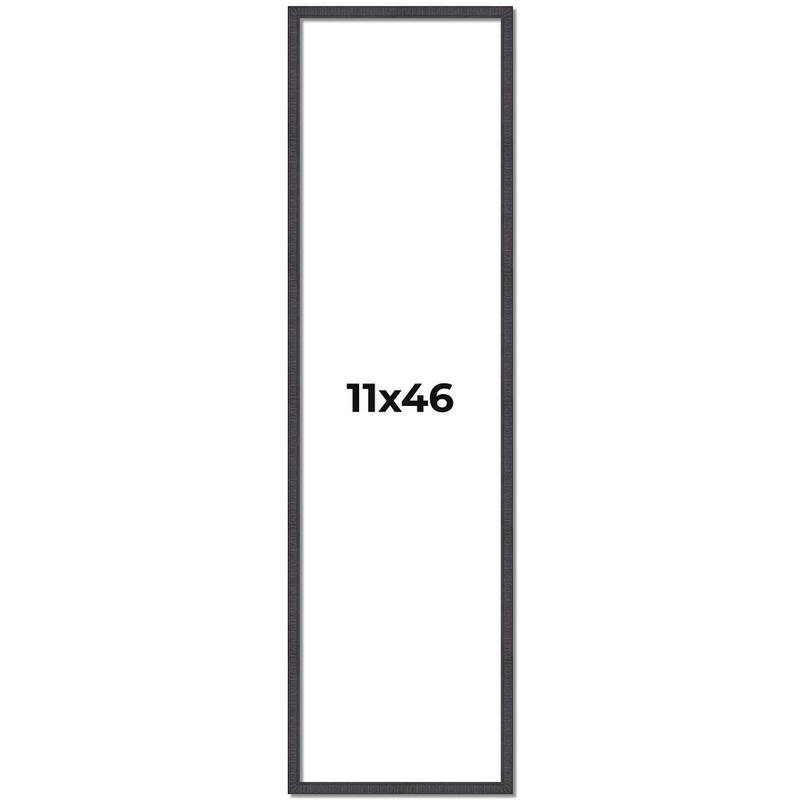 11x46 Frame Brown Picture Frame - Complete Modern Photo Frame Includes
