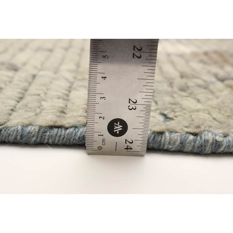 ECARPETGALLERY Hand-knotted Tangier Grey Wool Rug - 5'3 x 8'3