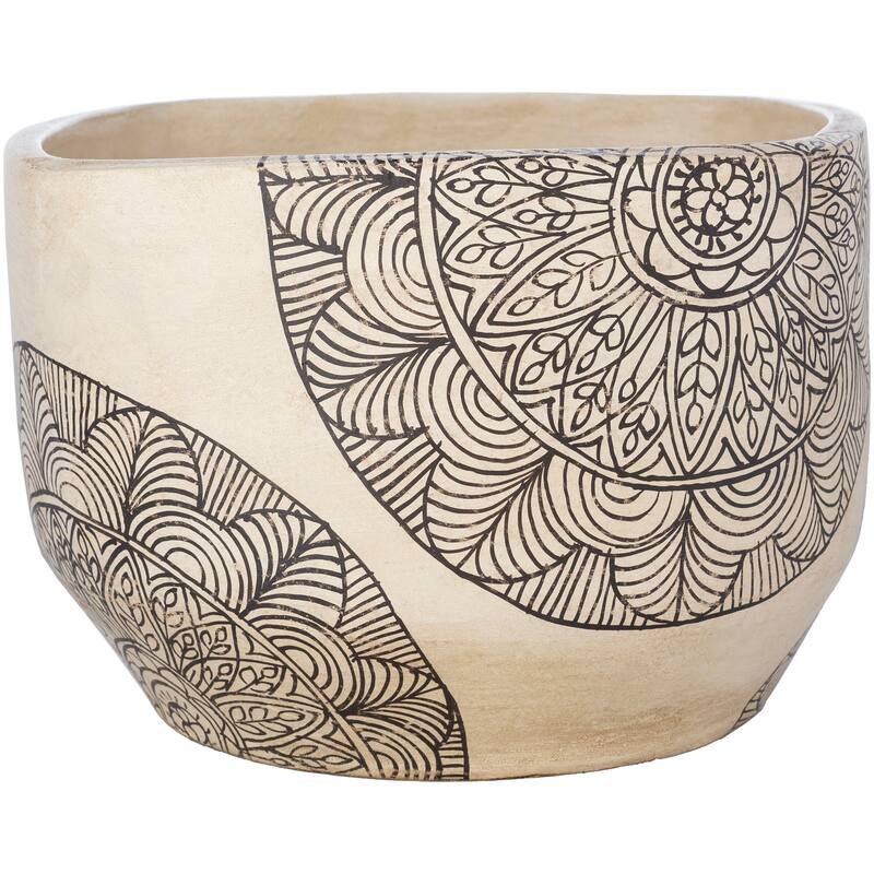 Artistic Weavers Gene Terracotta Mandala Indoor Planter