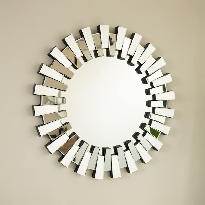 32" Irregular Circle Wall Mirror