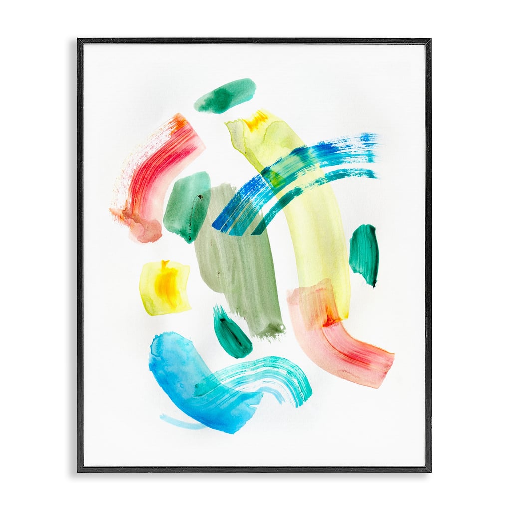 Stupell Curved Retro Abstraction Framed Giclee Art Design By Gemma Bardot