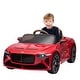 preview thumbnail 21 of 98, Licensed Bentley Mulsanne 12V Kids Ride-On Car with Remote Control, Bluetooth, USB, MP3, 3-Speed Adjustable Red