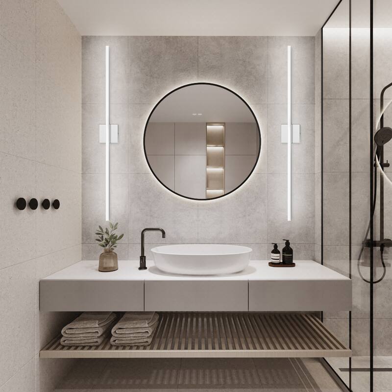 Modern Bathroom Vanity Light Mirror Makeup Front LED Lamp Waterproof