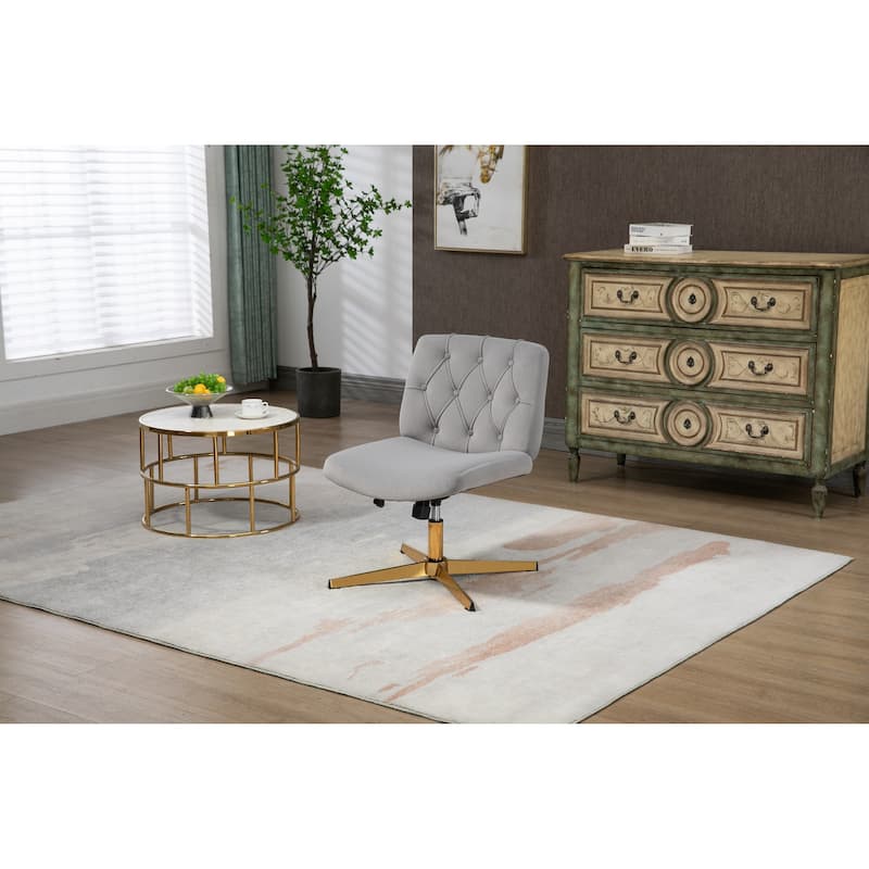 Home Office Desk Chair, Vanity Chair, Modern Adjustable Computer Executive Chair Swivel Task Chair
