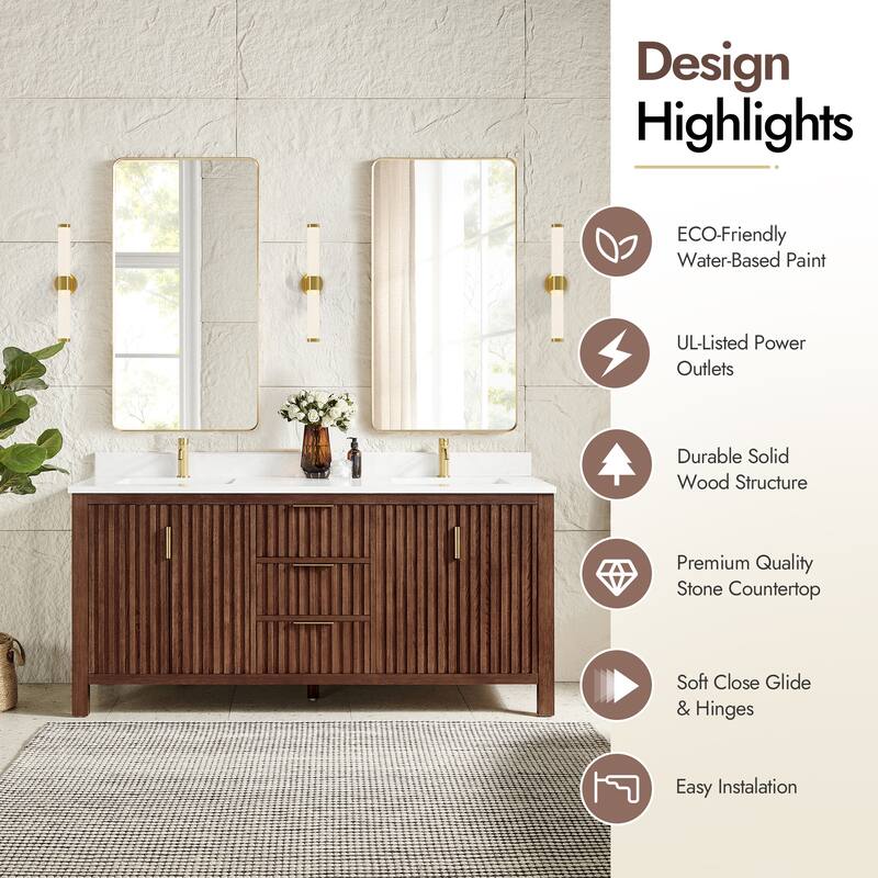 Shenzhen Bath Vanity with Composite Stone Top without Mirror