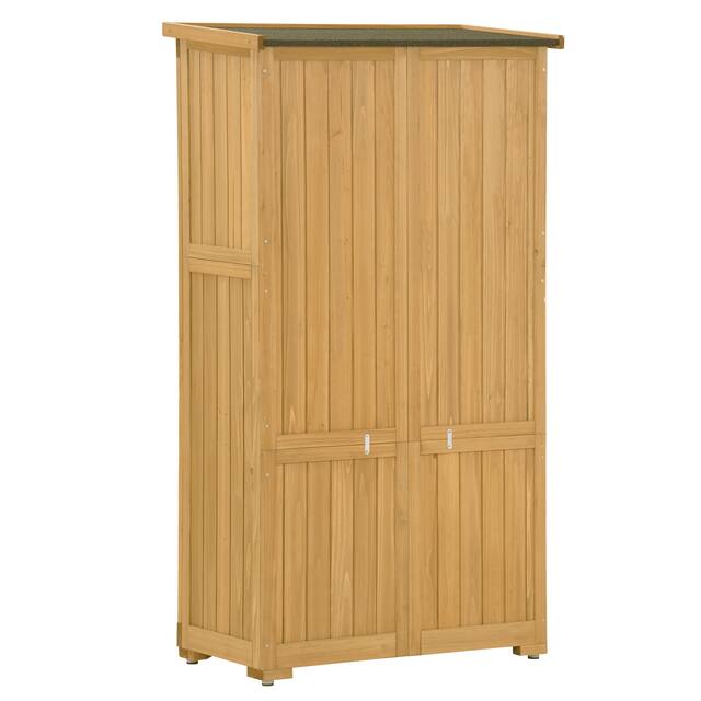 Garden Shed 3-tier Patio Storage Cabinet