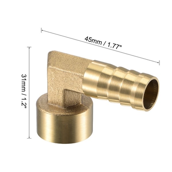 Brass Hose Barb Fittings Elbow Barbed G Female Pipe Connectors Adapter ...
