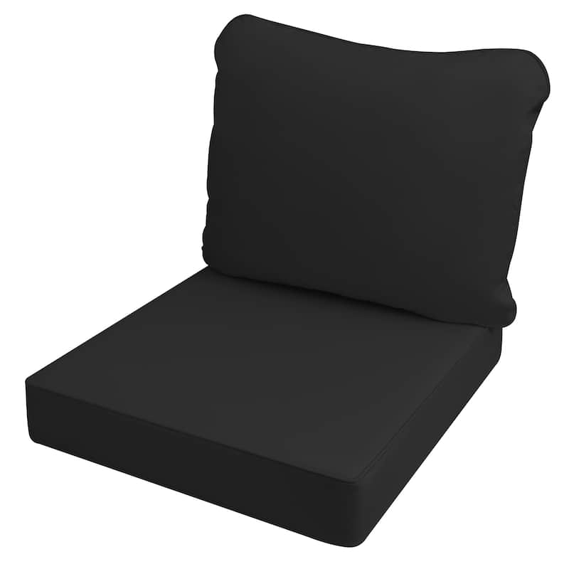 24"x24"x5"Waterproof Outdoor Deep Seat Cushion Set for Patio Furniture