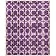 preview thumbnail 167 of 183, SAFAVIEH Handmade Cambridge Trudie Geometric Wool Rug 8' x 10' - Purple/Ivory - Rectangle