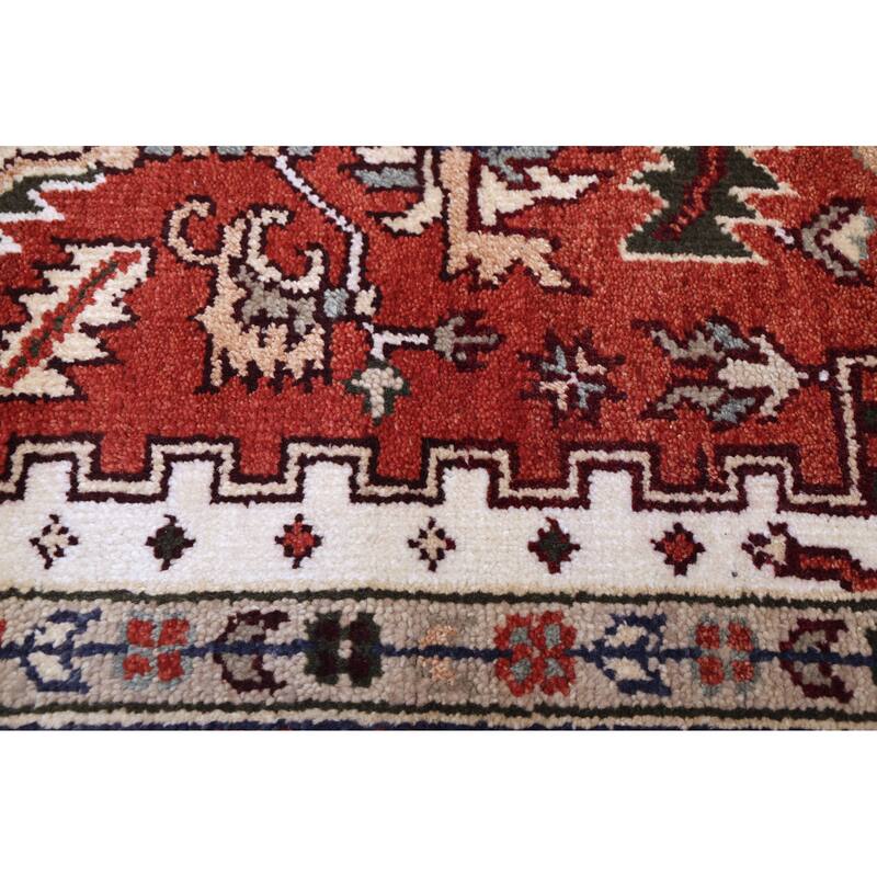 ECARPETGALLERY Hand-knotted Serapi Heritage Dark Copper Wool Rug - 8'0 x 10'0