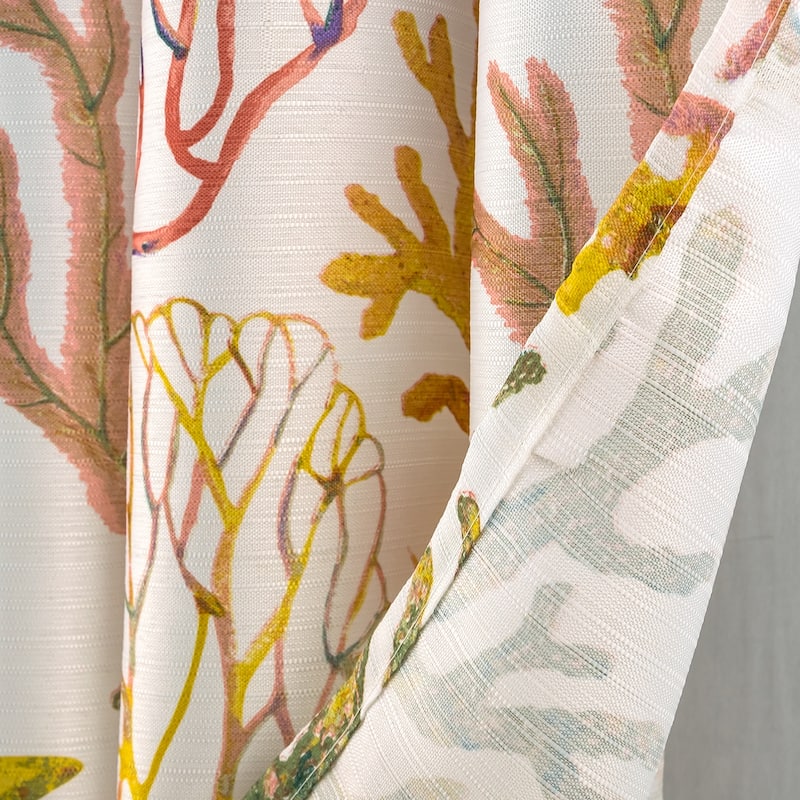 Cedar Flowers Palms Seashells Shower Curtain Collection