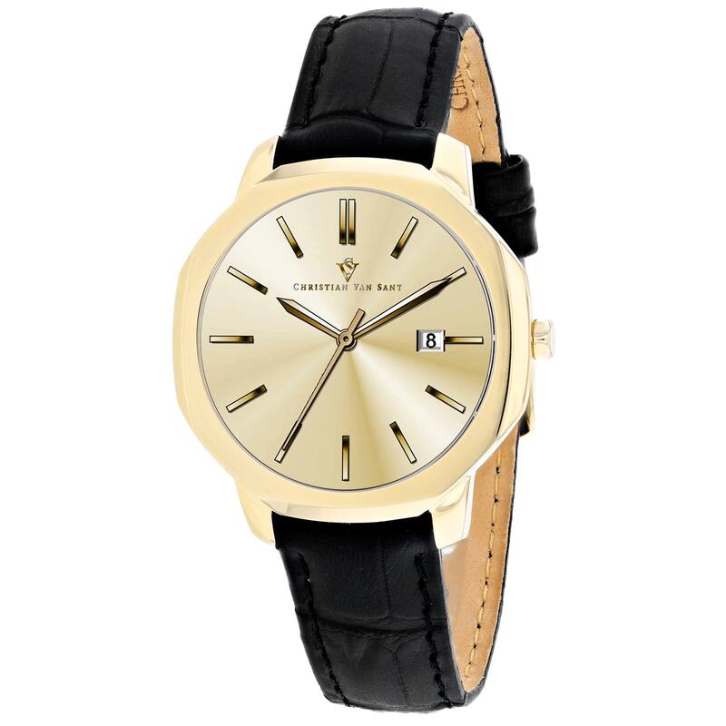 Christian Van Sant Women's Octave Slim Gold Dial Watch - CV0508 - One Size