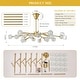 preview thumbnail 10 of 26, Modern Sputnik Chandelier Gold Glam K9 Crystal Chandelier Pendant Light