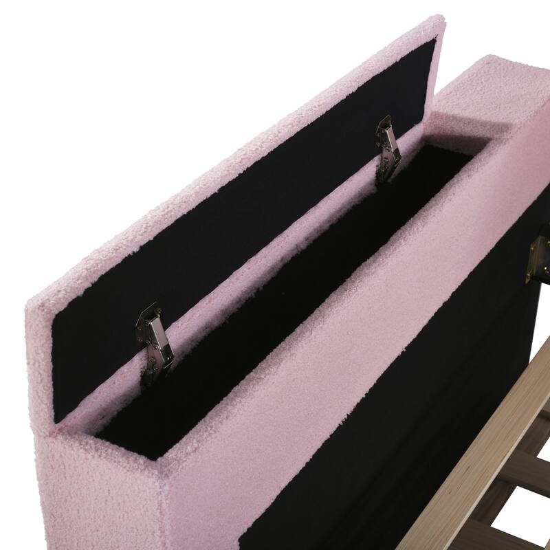 Sofa bed with storage arms, trundle bed and Bluetooth stereo