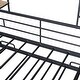 preview thumbnail 13 of 11, Twin Metal House Bed with Trundle, Sturdy Bedframe w/Built-in Shelf and Grid for Kids Bedroom, Dorm, No Box Spring Needed, Black