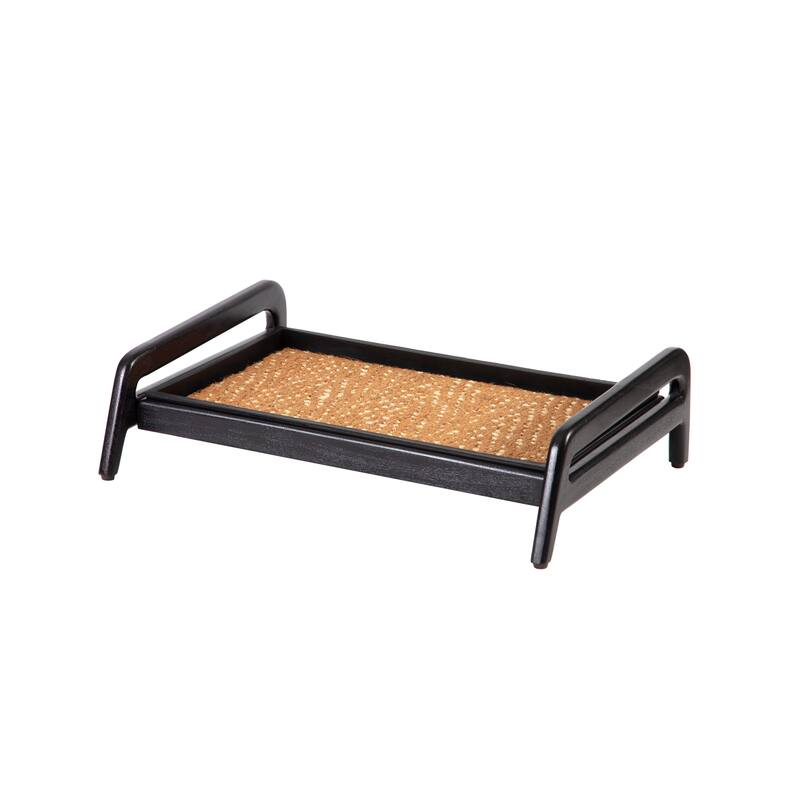 Jani Single-Tier Black Stand 2-Pair Rubber Boot Tray - Mersey