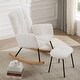 preview thumbnail 24 of 24, Rocking Chair Nursery Glider Chair High Back Rocking Armchair Upholstered Lounge Chair