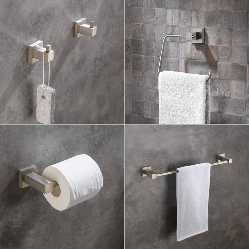 Cube 5-Piece Bathroom Hardware Set
