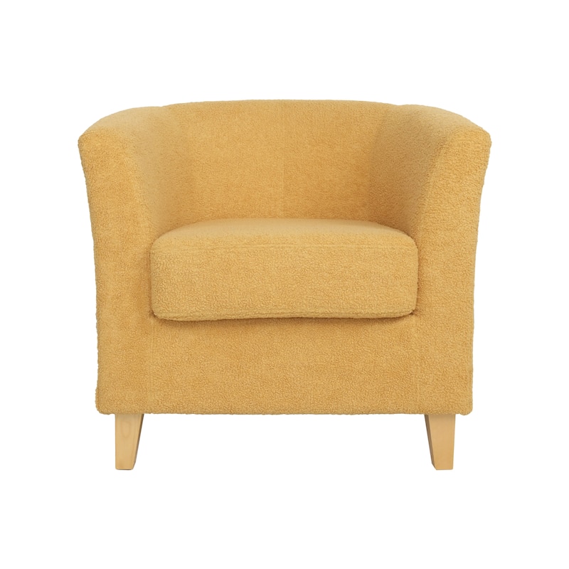 Isla Contemporary Textured Boucle Club Chair by Christopher Knight Home