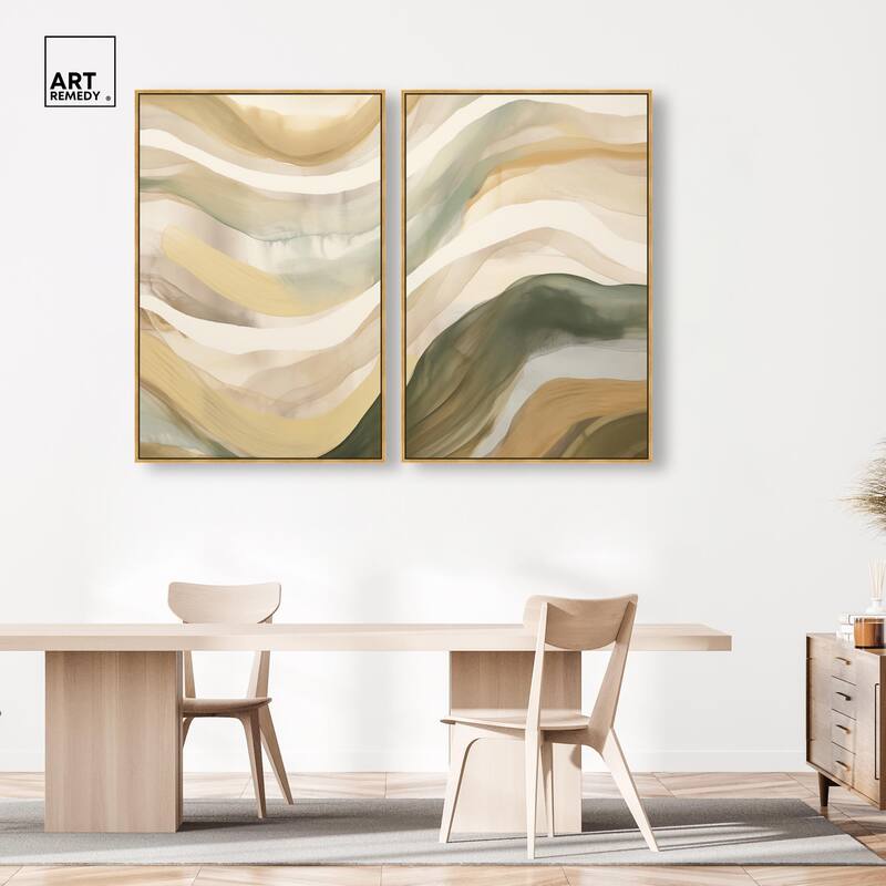 Dunes of Time I Canvas Set of 2 by Art Remedy