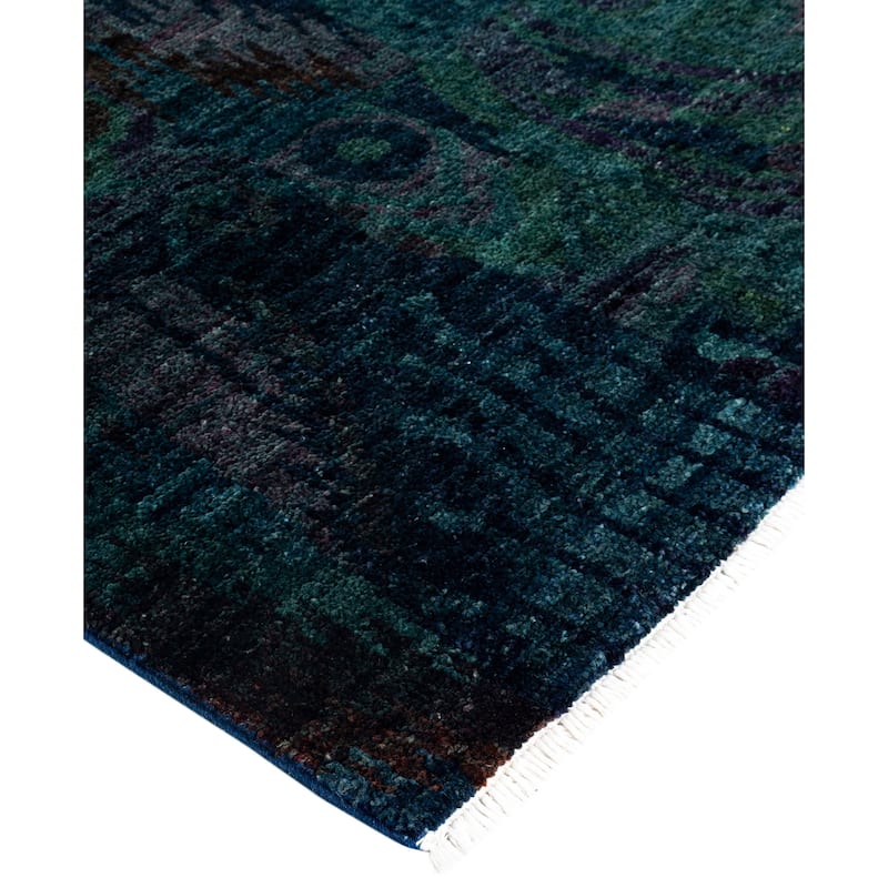 Overdyed One-of-a-Kind Hand-Knotted Area Rug - Multi - 5' 3" x 12' 3"