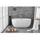 preview thumbnail 67 of 173, Adler Soaking Bathtub in Glossy White