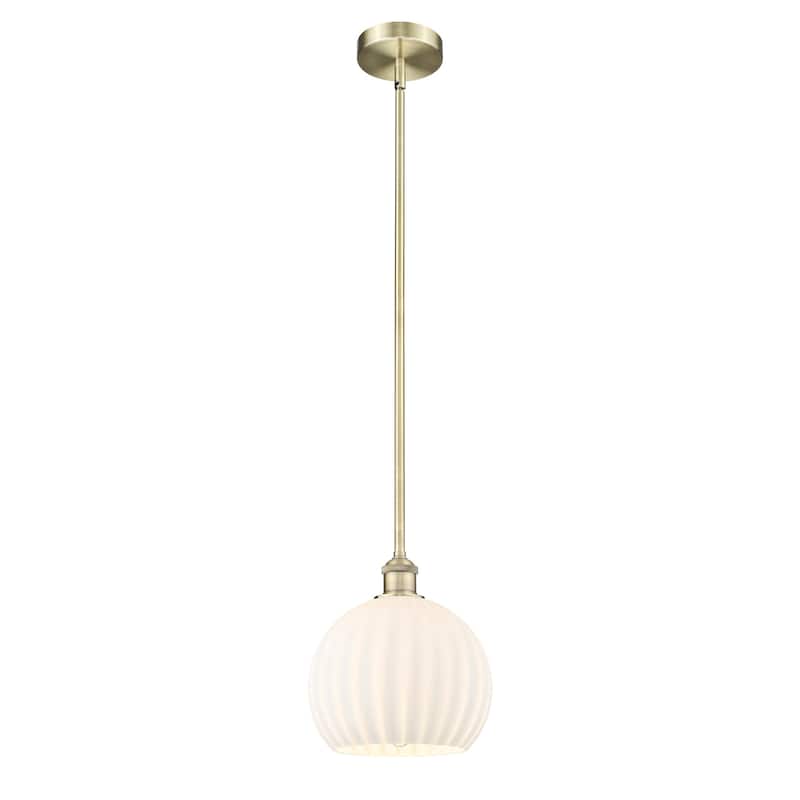 Innovations Lighting 616-1S 11 10 White Venetian Pendant White