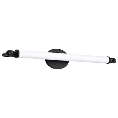 Edgeworth 28 Inch LED Vanity Matte Black Acrylic Lens