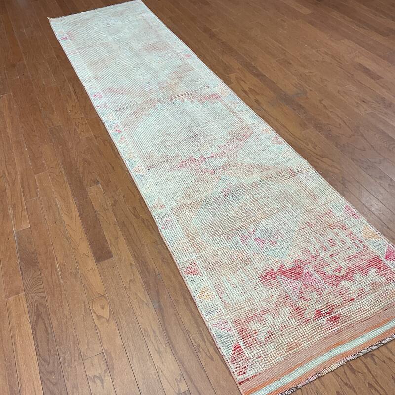 HERAT ORIENTAL Handmade Turkish Oushak Wool Runner - 2'9" x 11'10"