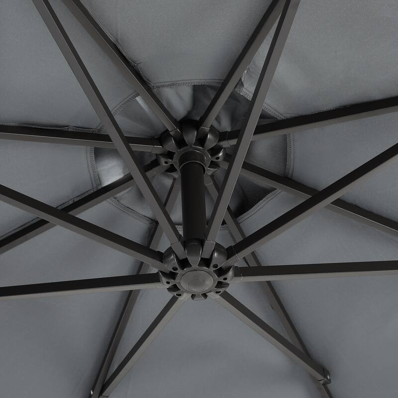 Weller 10-foot Offset Cantilever Hanging Patio Umbrella