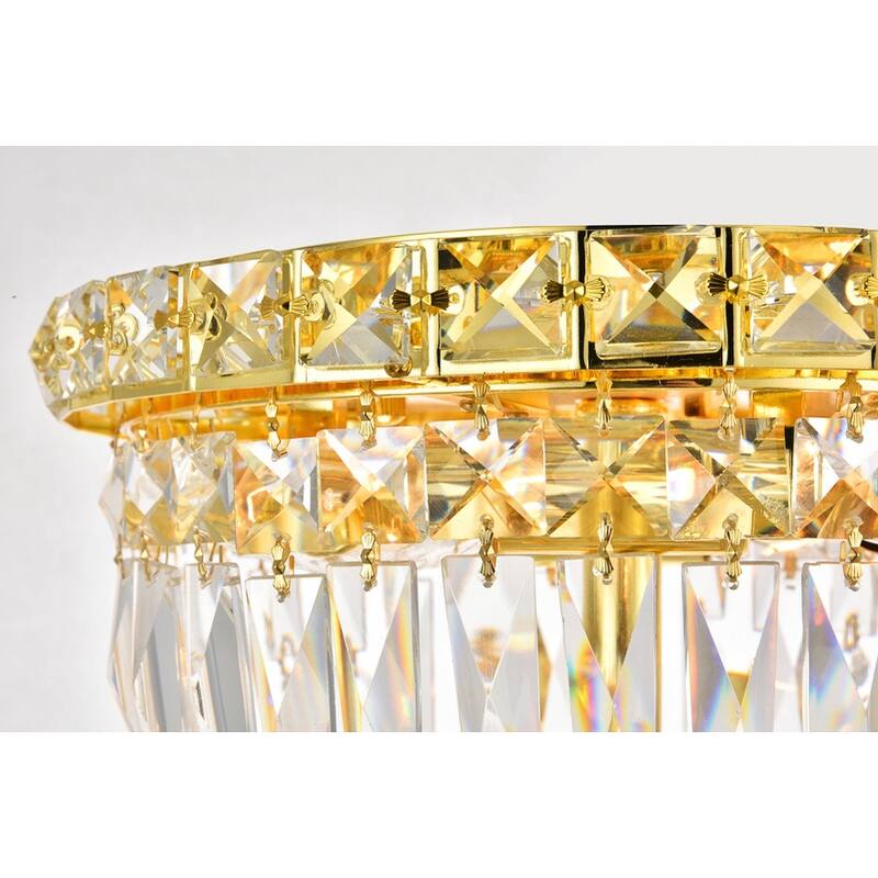 Living District Wiley Collection Gold Flush Mount