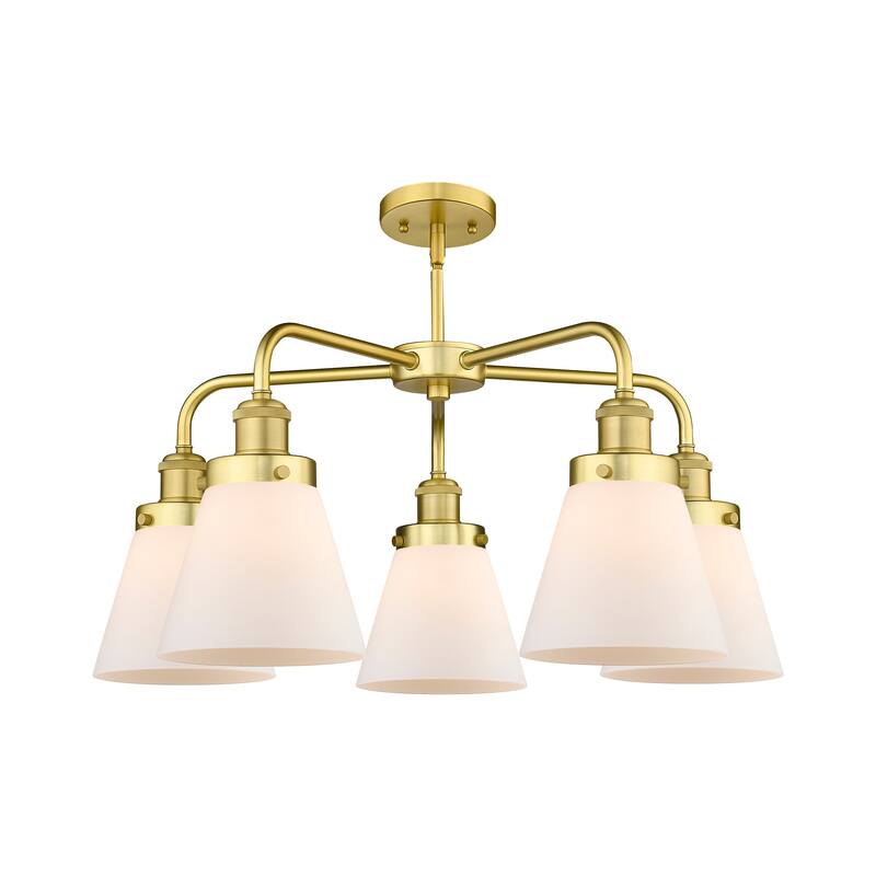 Innovations Lighting Cone - 5 Light 24" Stem Hung Chandelier