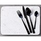 preview thumbnail 2 of 1, Flatware Stainless Steel Onyx Black 16PC Set - None