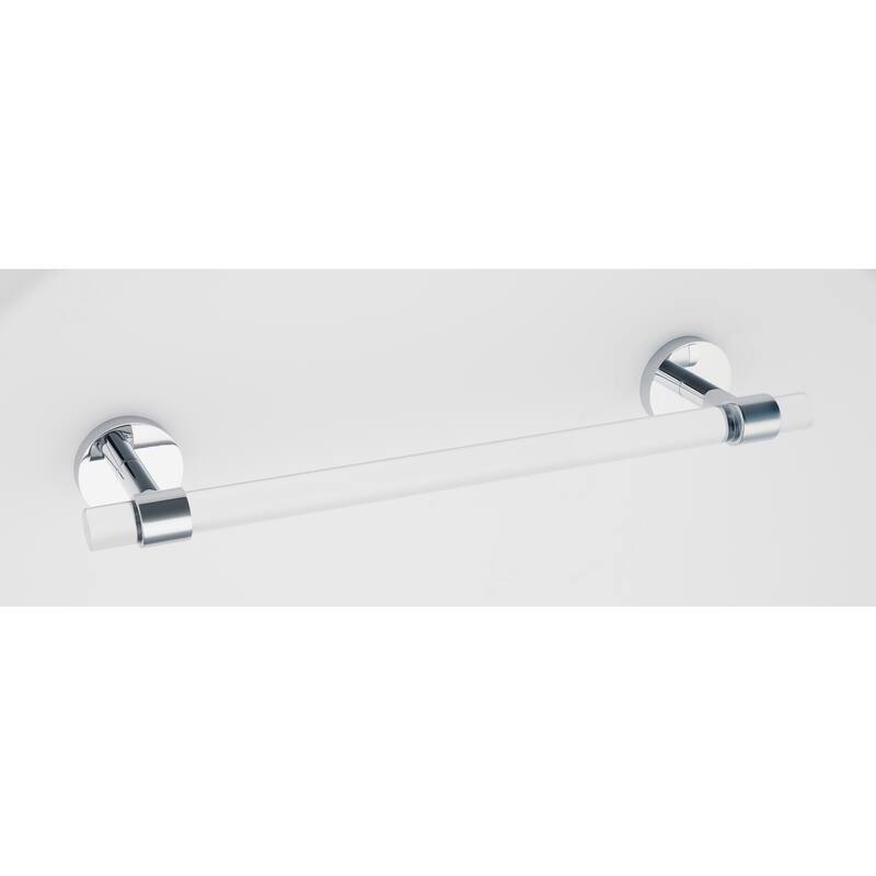 Alno Contemporary Acrylic 24 Inch Wide Towel Bar